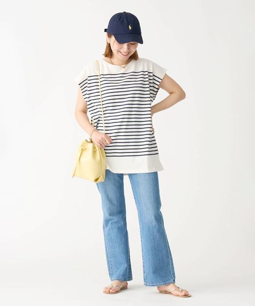 YAHKI（ヤーキ）の「【YAHKI /ヤーキ】SOFT W FACE POCHETTE：バッグ（ショルダーバッグ・レディース・ホワイト/ライトグリーン/イエロー・FREE）」の5枚目の写真