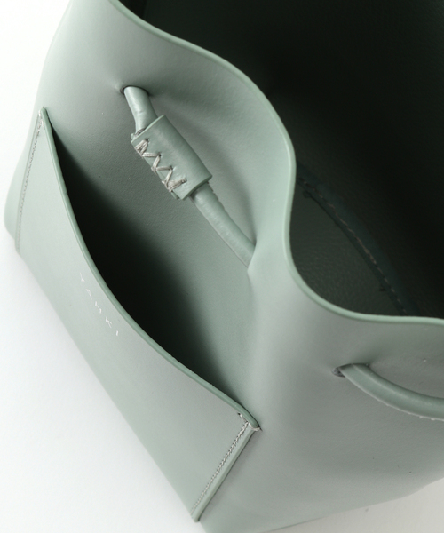 YAHKI（ヤーキ）の「【YAHKI /ヤーキ】SOFT W FACE POCHETTE：バッグ（ショルダーバッグ・レディース・ホワイト/ライトグリーン/イエロー・FREE）」の16枚目の写真