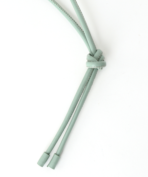 YAHKI（ヤーキ）の「【YAHKI /ヤーキ】SOFT W FACE POCHETTE：バッグ（ショルダーバッグ・レディース・ホワイト/ライトグリーン/イエロー・FREE）」の19枚目の写真