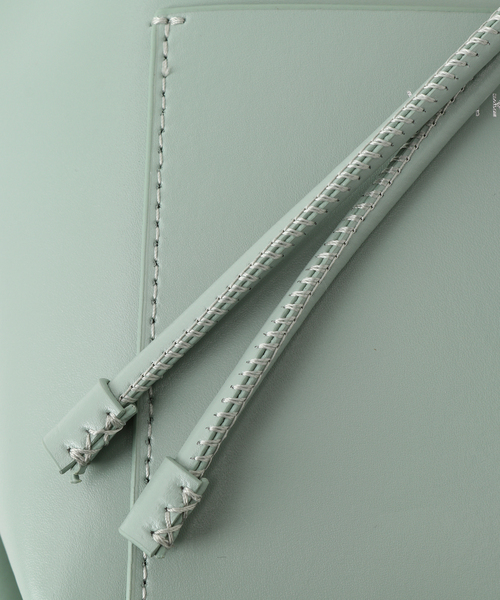 YAHKI（ヤーキ）の「【YAHKI /ヤーキ】SOFT W FACE POCHETTE：バッグ（ショルダーバッグ・レディース・ホワイト/ライトグリーン/イエロー・FREE）」の22枚目の写真