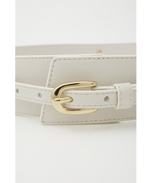 rienda（リエンダ）の「2wayフェイクレザ―ベルト（ベルト・レディース・ブラック/ブラウン/アイボリー・FREE）」の4枚目の写真