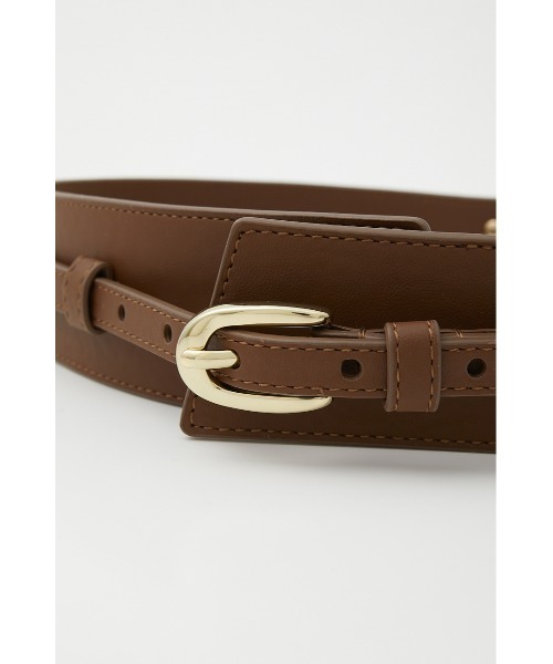 rienda（リエンダ）の「2wayフェイクレザ―ベルト（ベルト・レディース・ブラック/ブラウン/アイボリー・FREE）」の16枚目の写真