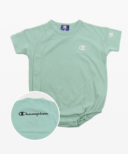 Champion(チャンピオン)の「champion / チャンピオン ロゴ前開きロンパース(Tシャツ/カットソー・キッズ・A/B/C/D/E/F/G/H/I/J/K/L/M/N/O/P・80cm/70cm)」の4枚目の写真