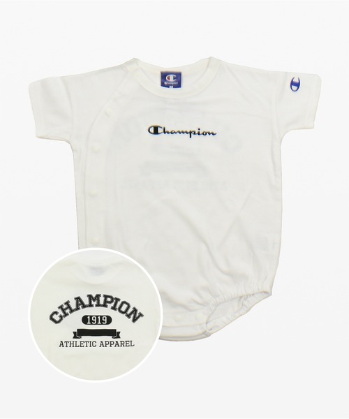 Champion(チャンピオン)の「champion / チャンピオン ロゴ前開きロンパース(Tシャツ/カットソー・キッズ・A/B/C/D/E/F/G/H/I/J/K/L/M/N/O/P・80cm/70cm)」の9枚目の写真