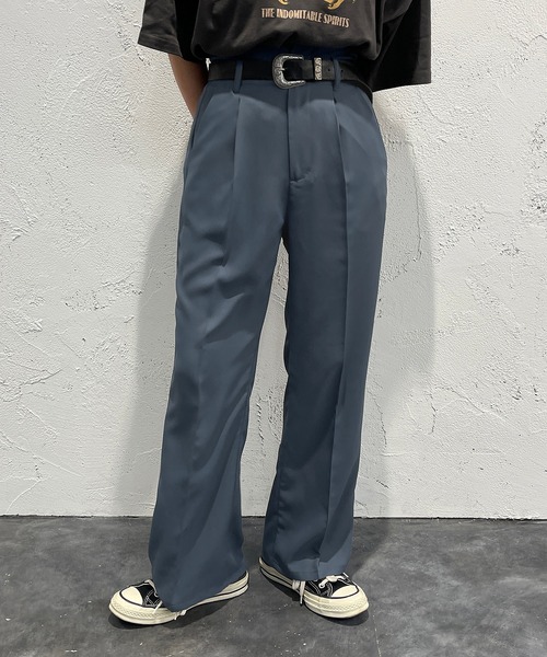 apres jour mignon(アプレジュールミニョン)の「ハイウエストパンツ 【SETUP着用可能】【ZOZOTOWN限定アイテム】(その他パンツ・レディース・ブルー/グレイッシュベージュ/ブラック/ピンク系その他2・MEDIUM/X-LARGE/SMALL)」の1枚目の写真