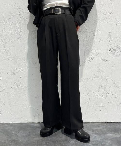 apres jour mignon(アプレジュールミニョン)の「ハイウエストパンツ 【SETUP着用可能】【ZOZOTOWN限定アイテム】(その他パンツ・レディース・ブルー/グレイッシュベージュ/ブラック/ピンク系その他2・MEDIUM/X-LARGE/SMALL)」の7枚目の写真