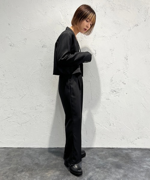 apres jour mignon(アプレジュールミニョン)の「ハイウエストパンツ 【SETUP着用可能】【ZOZOTOWN限定アイテム】(その他パンツ・レディース・ブルー/グレイッシュベージュ/ブラック/ピンク系その他2・MEDIUM/X-LARGE/SMALL)」の12枚目の写真
