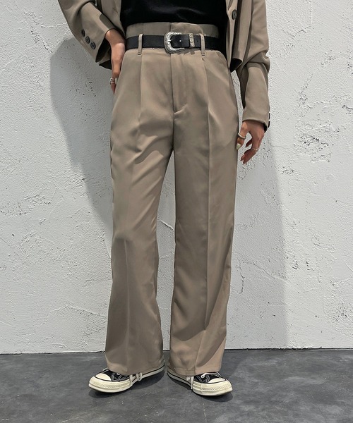 apres jour mignon(アプレジュールミニョン)の「ハイウエストパンツ 【SETUP着用可能】【ZOZOTOWN限定アイテム】(その他パンツ・レディース・ブルー/グレイッシュベージュ/ブラック/ピンク系その他2・MEDIUM/X-LARGE/SMALL)」の14枚目の写真