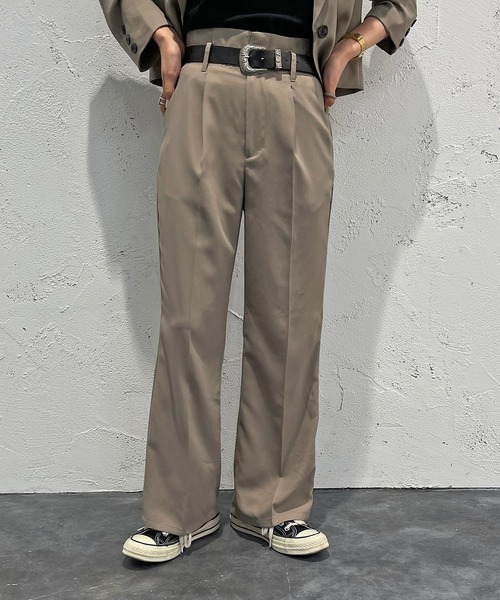 apres jour mignon(アプレジュールミニョン)の「ハイウエストパンツ 【SETUP着用可能】【ZOZOTOWN限定アイテム】(その他パンツ・レディース・ブルー/グレイッシュベージュ/ブラック/ピンク系その他2・MEDIUM/X-LARGE/SMALL)」の15枚目の写真