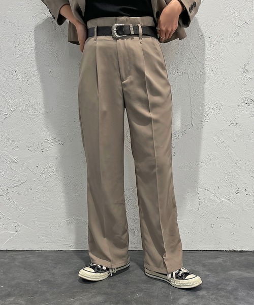 apres jour mignon(アプレジュールミニョン)の「ハイウエストパンツ 【SETUP着用可能】【ZOZOTOWN限定アイテム】(その他パンツ・レディース・ブルー/グレイッシュベージュ/ブラック/ピンク系その他2・MEDIUM/X-LARGE/SMALL)」の16枚目の写真