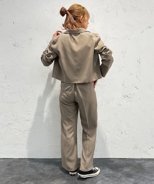 apres jour mignon(アプレジュールミニョン)の「ハイウエストパンツ 【SETUP着用可能】【ZOZOTOWN限定アイテム】(その他パンツ・レディース・ブルー/グレイッシュベージュ/ブラック/ピンク系その他2・MEDIUM/X-LARGE/SMALL)」の20枚目の写真