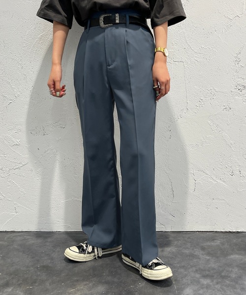 apres jour mignon(アプレジュールミニョン)の「ハイウエストパンツ 【SETUP着用可能】【ZOZOTOWN限定アイテム】(その他パンツ・レディース・ブルー/グレイッシュベージュ/ブラック/ピンク系その他2・MEDIUM/X-LARGE/SMALL)」の21枚目の写真