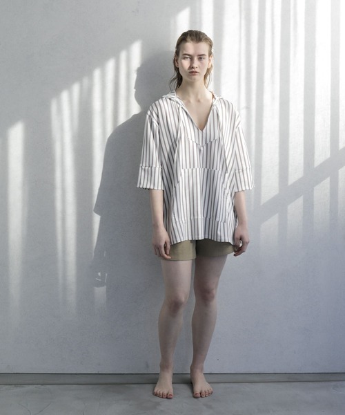 URBAN RESEARCH（アーバンリサーチ）の「Swim URBAN RESEARCH　スイム ショートパンツ（水着・レディース・ネイビー/ベージュ/カーキ・FREE）」の7枚目の写真