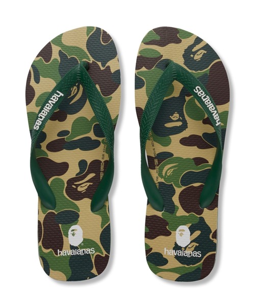 A BATHING APE（アベイシングエイプ）の「BAPE X HAVAIANAS TOP M（サンダル・メンズ・ブルー/グリーン/ピンク・65/50/9.5/80/11.5/130）」の2枚目の写真