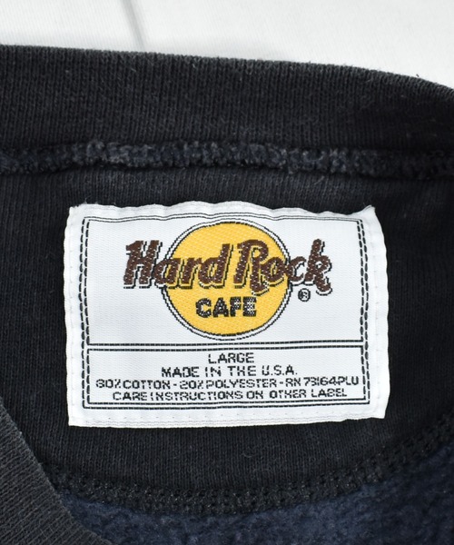 VINTAGE（ヴィンテージ）の「【ヴィンテージ古着】Hard Rock CAFE/ハードロックカフェ ロゴ スウェット USA製（スウェット・メンズ・ブラック・LARGE）」の4枚目の写真