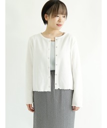 ehka sopo | クルーネックワッフルカーディガン(カーディガン/ボレロ)