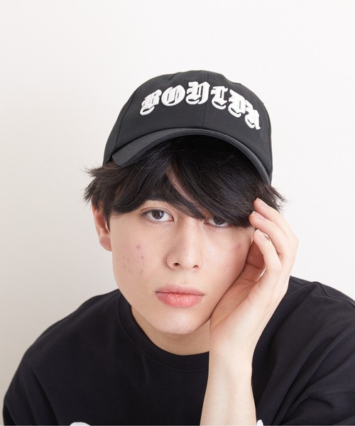 BOY LONDON（ボーイロンドン）の「【BOY LONDON】OLD ENGLISH BASEBALL CAP（キャップ・メンズ・ブラック・M）」の6枚目の写真
