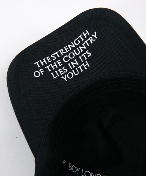 BOY LONDON（ボーイロンドン）の「【BOY LONDON】OLD ENGLISH BASEBALL CAP（キャップ・メンズ・ブラック・M）」の9枚目の写真