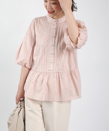 PICCIN | パールボタンペプラムピンタックブラウス(シャツ/ブラウス)
