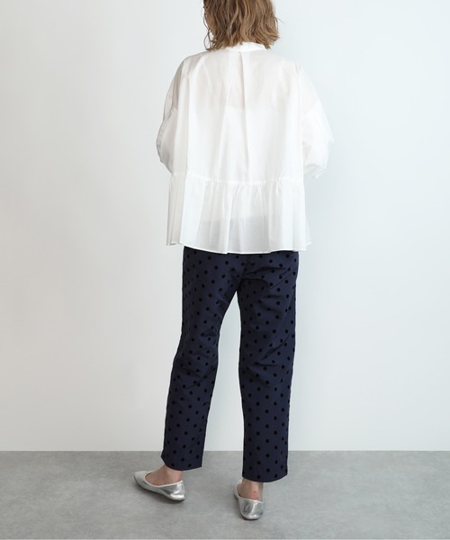 PICCIN（ピッチン）の「パールボタンペプラムピンタックブラウス（シャツ/ブラウス・レディース・ブラック/オフホワイト/ベビーピンク・M）」の19枚目の写真