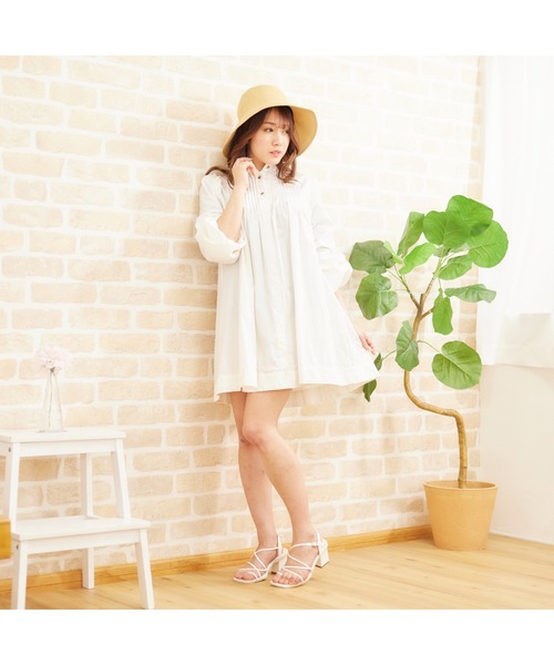 chumchum（チャムチャム）の「スクエアコードストラップサンダル（サンダル・レディース・ブラック/ホワイト・S/M/L/LL）」の13枚目の写真