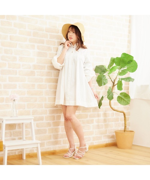 chumchum（チャムチャム）の「スクエアコードストラップサンダル（サンダル・レディース・ブラック/ホワイト・S/M/L/LL）」の14枚目の写真