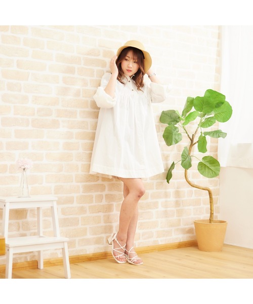 chumchum（チャムチャム）の「スクエアコードストラップサンダル（サンダル・レディース・ブラック/ホワイト・S/M/L/LL）」の15枚目の写真