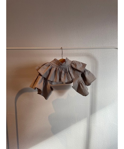 【papier】holder blouse つけ襟　グレイ papier（パピエ）の「papier/パピエ/Holder blouse/つけ襟（付け
