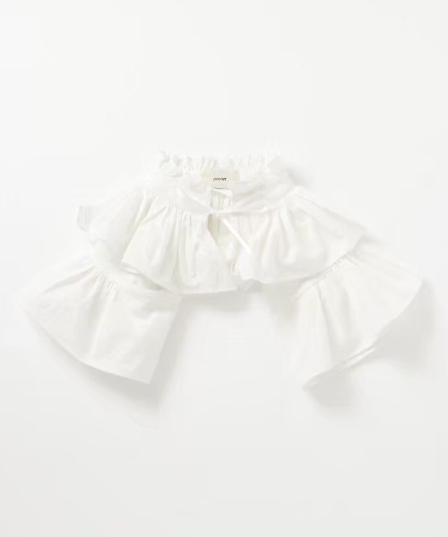 トップス papier Enfan holder blouse papier（パピエ）の「papier/パピエ/Enfan holder blouse/つけ襟