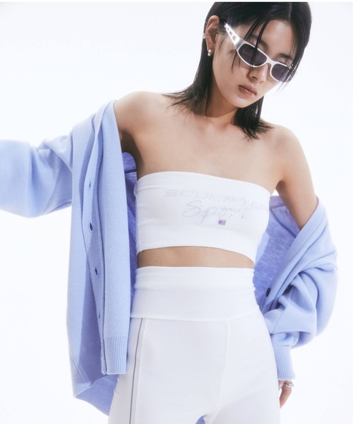 SCULPTOR（スカルプター）の「SCULPTOR Sports Logo Hotfix Tube Top