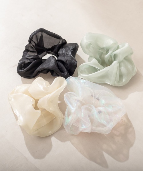 OLIVE des OLIVE(オリーブデオリーブ)の「シュシュ付きサンダル(サンダル・レディース・ブラック/オフホワイト/ミント/クリア・SMALL/MEDIUM/LARGE)」の9枚目の写真