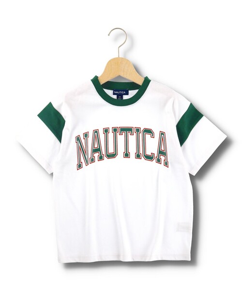 NAUTICA(ノーティカ)の「【NAUTICA/ノーティカ/吸水速乾】袖配色切替カレッジ半袖Tシャツ(Tシャツ/カットソー・キッズ・ホワイト/ネイビー/イエロー・120/150/130/140)」の5枚目の写真