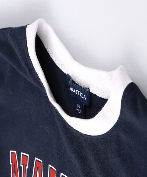 NAUTICA(ノーティカ)の「【NAUTICA/ノーティカ/吸水速乾】袖配色切替カレッジ半袖Tシャツ(Tシャツ/カットソー・キッズ・ホワイト/ネイビー/イエロー・120/150/130/140)」の6枚目の写真