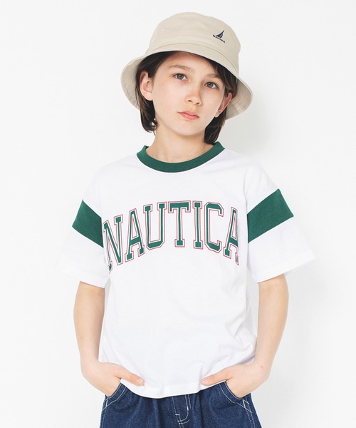 NAUTICA(ノーティカ)の「【NAUTICA/ノーティカ/吸水速乾】袖配色切替カレッジ半袖Tシャツ(Tシャツ/カットソー・キッズ・ホワイト/ネイビー/イエロー・120/150/130/140)」の11枚目の写真