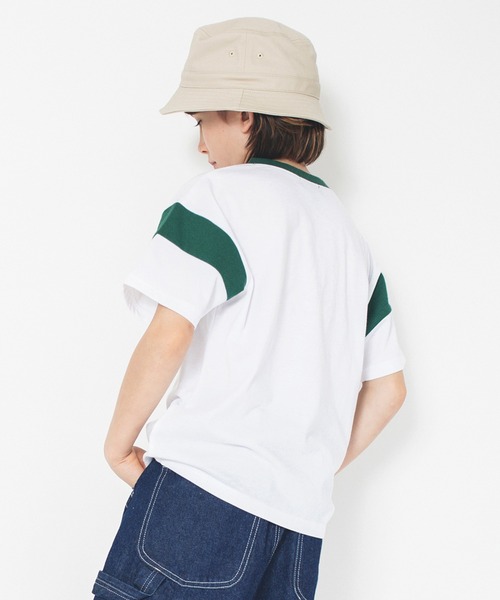 NAUTICA(ノーティカ)の「【NAUTICA/ノーティカ/吸水速乾】袖配色切替カレッジ半袖Tシャツ(Tシャツ/カットソー・キッズ・ホワイト/ネイビー/イエロー・120/150/130/140)」の4枚目の写真