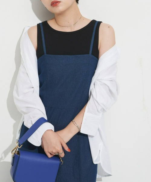 Aunt Marie's（アントマリーズ）の「カップ付きアメスリリブタンク（タンクトップ・レディース・ブラウン/ベージュ/ブラック・FREE）」の16枚目の写真