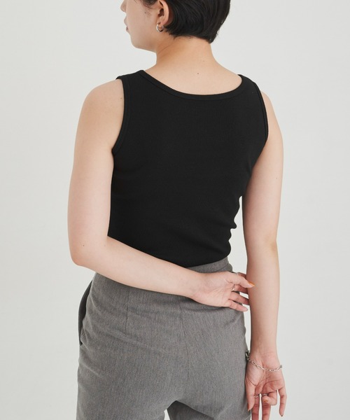 Aunt Marie's（アントマリーズ）の「カップ付きアメスリリブタンク（タンクトップ・レディース・ブラウン/ベージュ/ブラック・FREE）」の20枚目の写真