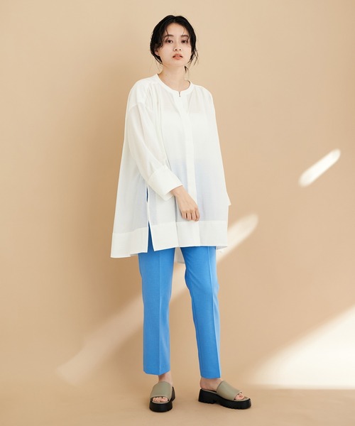 ADAM ET ROPE'（アダムエロペ）の「【WEB限定】バックリボンチュニックシャツ（シャツ/ブラウス・レディース・グリーン系その他/ブラック/ホワイト・FREE）」の19枚目の写真