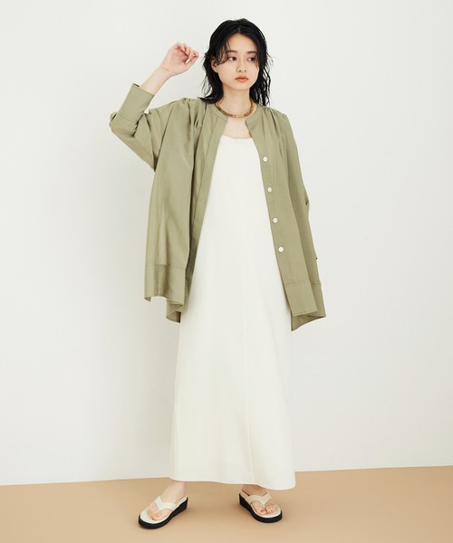 ADAM ET ROPE'（アダムエロペ）の「【WEB限定】バックリボンチュニックシャツ（シャツ/ブラウス・レディース・グリーン系その他/ブラック/ホワイト・FREE）」の22枚目の写真