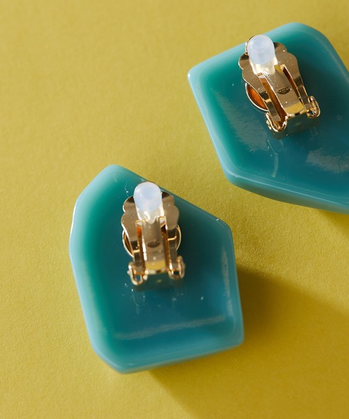 ear PAPILLONNER（イアパピヨネ）の「(WEB)コハクトウイヤリング（イヤリング・レディース・ダークグリーン/ピンク系その他/カーキ/グレー/ブルー・FREE）」の15枚目の写真