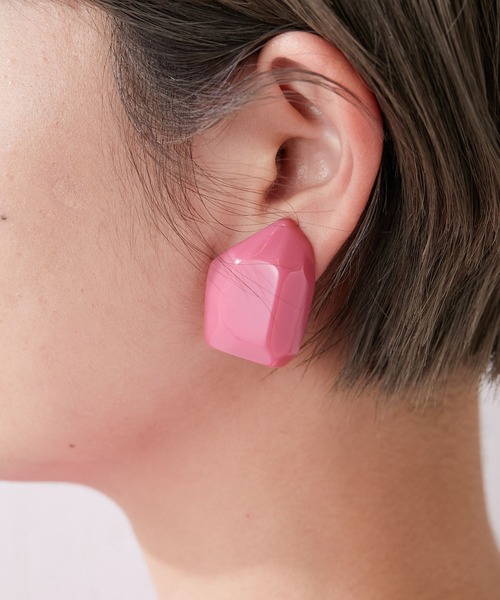 ear PAPILLONNER（イアパピヨネ）の「(WEB)コハクトウイヤリング（イヤリング・レディース・ダークグリーン/ピンク系その他/カーキ/グレー/ブルー・FREE）」の14枚目の写真