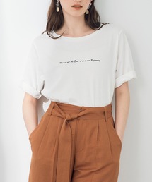 YECCA VECCA | ・バックラウンドヘムロゴTee(Tシャツ/カットソー)