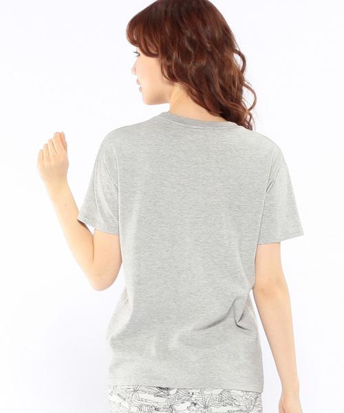 Another Edition（アナザーエディション）の「ロゴ刺しゅうTシャツ/AEBC LOGO EMBR T（Tシャツ/カットソー・レディース・オフホワイト/グレー/ベージュ/ライトブルー・ﾌﾘ-）」の13枚目の写真