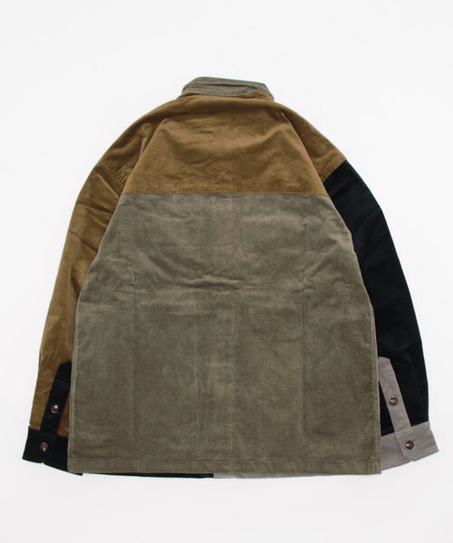 KRIFF MAYER（クリフメイヤー）の「マルチコーデュロイCPOシャツJK（シャツ/ブラウス・メンズ・グレー/レンガ/ダークブルー/モカ・SMALL/MEDIUM/LARGE/X-LARGE）」の5枚目の写真