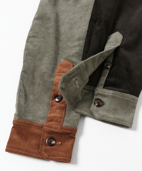 KRIFF MAYER（クリフメイヤー）の「マルチコーデュロイCPOシャツJK（シャツ/ブラウス・メンズ・グレー/レンガ/ダークブルー/モカ・SMALL/MEDIUM/LARGE/X-LARGE）」の15枚目の写真