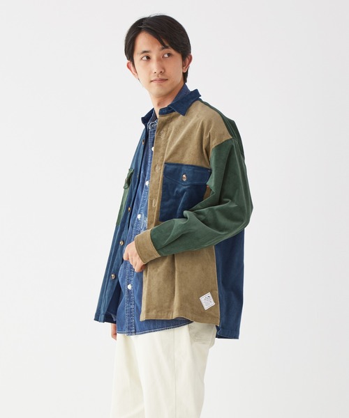 KRIFF MAYER（クリフメイヤー）の「マルチコーデュロイCPOシャツJK（シャツ/ブラウス・メンズ・グレー/レンガ/ダークブルー/モカ・SMALL/MEDIUM/LARGE/X-LARGE）」の17枚目の写真