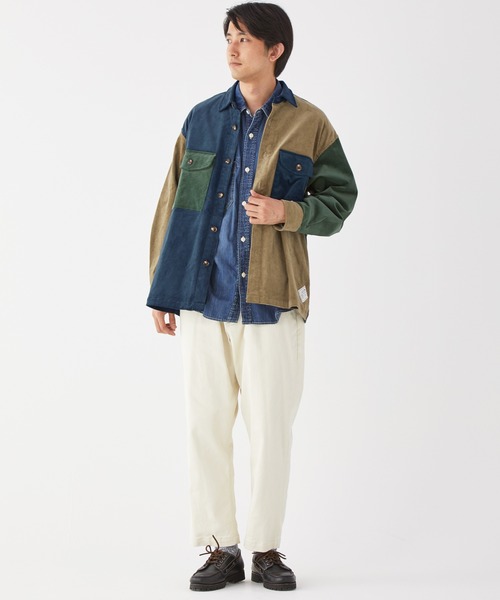 KRIFF MAYER（クリフメイヤー）の「マルチコーデュロイCPOシャツJK（シャツ/ブラウス・メンズ・グレー/レンガ/ダークブルー/モカ・SMALL/MEDIUM/LARGE/X-LARGE）」の18枚目の写真