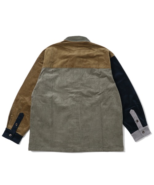 KRIFF MAYER（クリフメイヤー）の「マルチコーデュロイCPOシャツJK（シャツ/ブラウス・メンズ・グレー/レンガ/ダークブルー/モカ・SMALL/MEDIUM/LARGE/X-LARGE）」の10枚目の写真