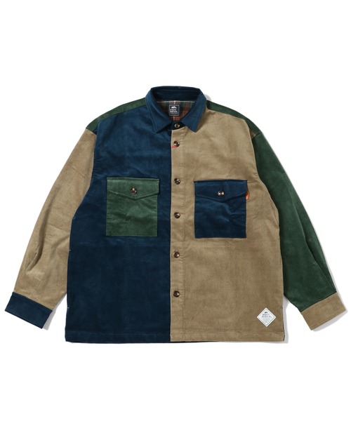 KRIFF MAYER（クリフメイヤー）の「マルチコーデュロイCPOシャツJK（シャツ/ブラウス・メンズ・グレー/レンガ/ダークブルー/モカ・SMALL/MEDIUM/LARGE/X-LARGE）」の6枚目の写真