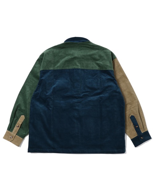 KRIFF MAYER（クリフメイヤー）の「マルチコーデュロイCPOシャツJK（シャツ/ブラウス・メンズ・グレー/レンガ/ダークブルー/モカ・SMALL/MEDIUM/LARGE/X-LARGE）」の7枚目の写真